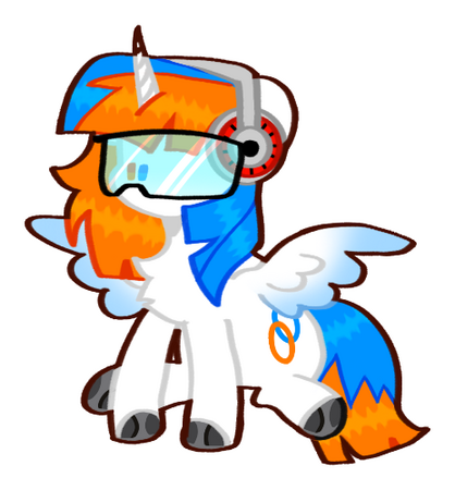 Sitting pose portal alicorn